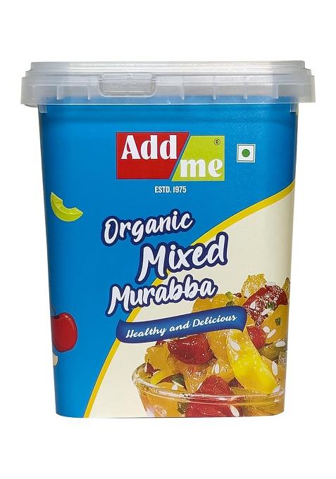 Add Me Fruit Sweets Dry Mixed Murabba 1Kg Gift Pack With Kesar & Elaichi (1 Kg) With Amla, Apple, Pear, Pineapple, Kiwi, Carrot, Mango In A Single Bucket Pack