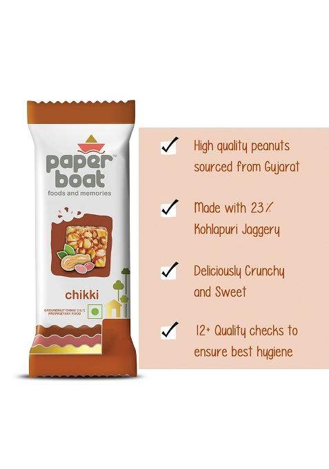 Paper Boat Chikki Jar, Peanut Bar, No Added Preservatives And Colours