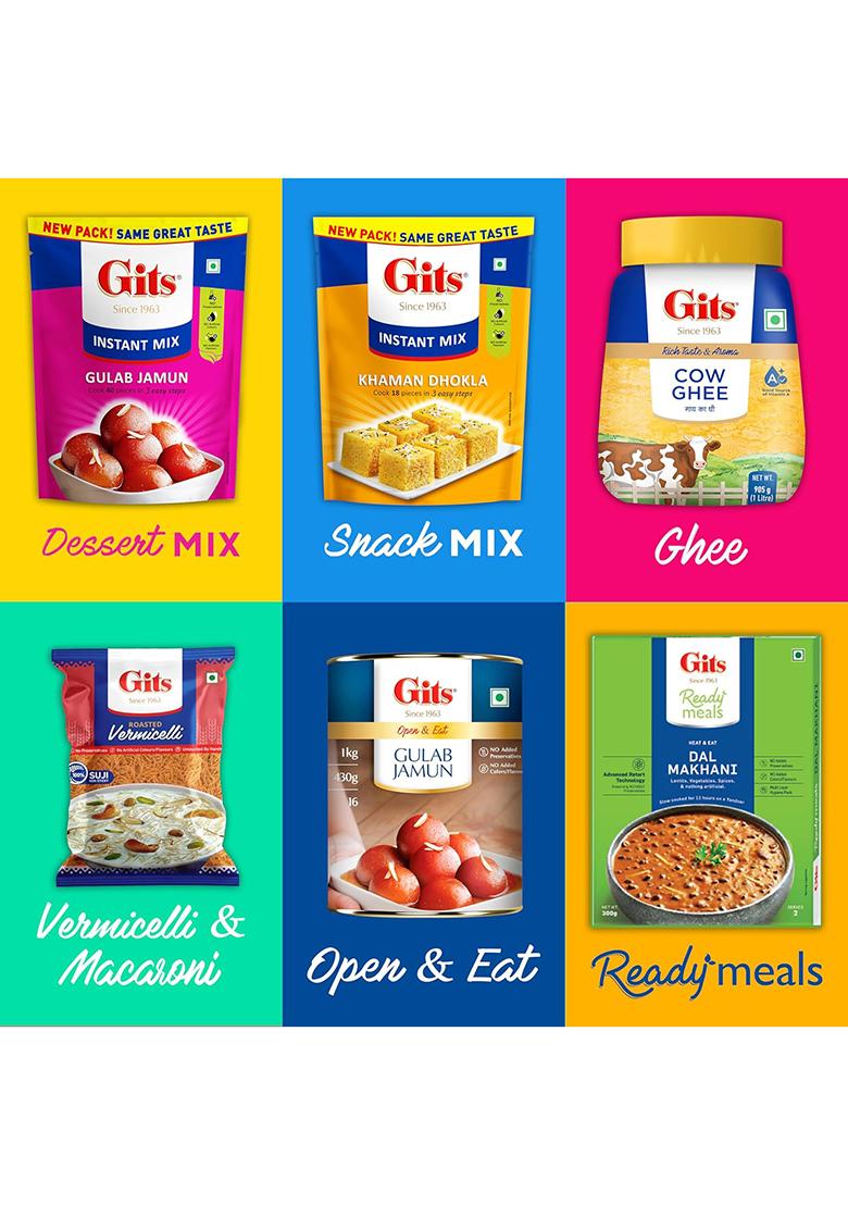 Gits Instant Rice Dosa Breakfast Mix, Makes 20 Per Pack, Pure Veg, South Indian Breakfast Mix, 500G
