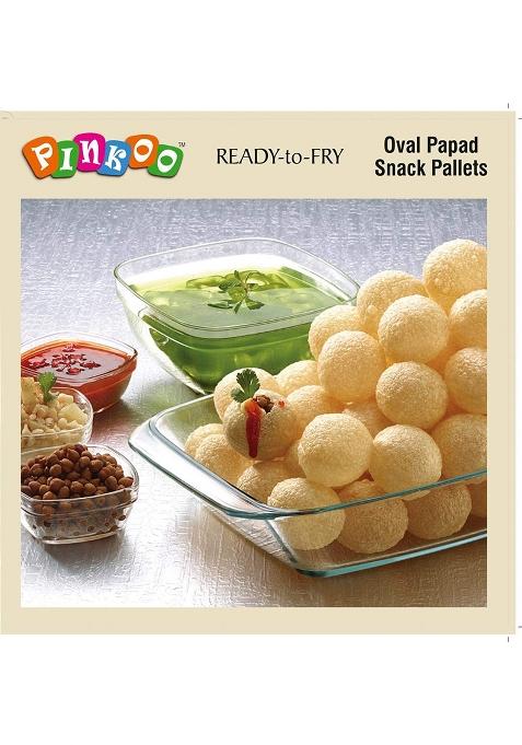 Pinkoo Extruded Unfried Snack Pellets Pinkoo 1 Kg Oval Shaped