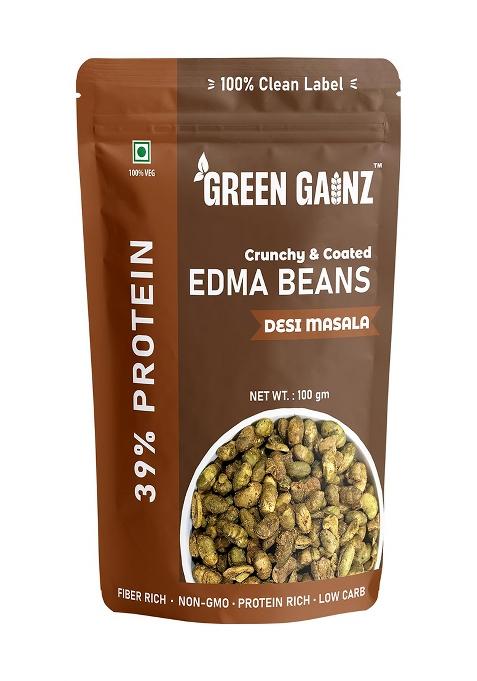 Green Gainz Roasted Edamame New Desi Masala Flavour