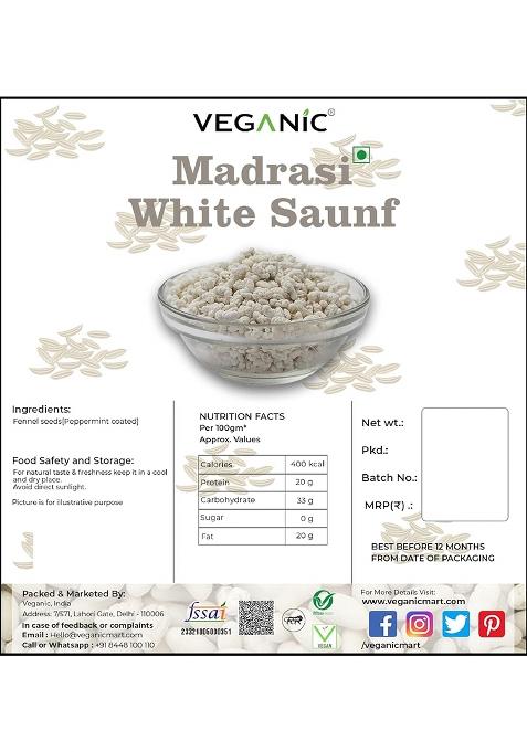 Veganic Veganic Madrasi White Saunf