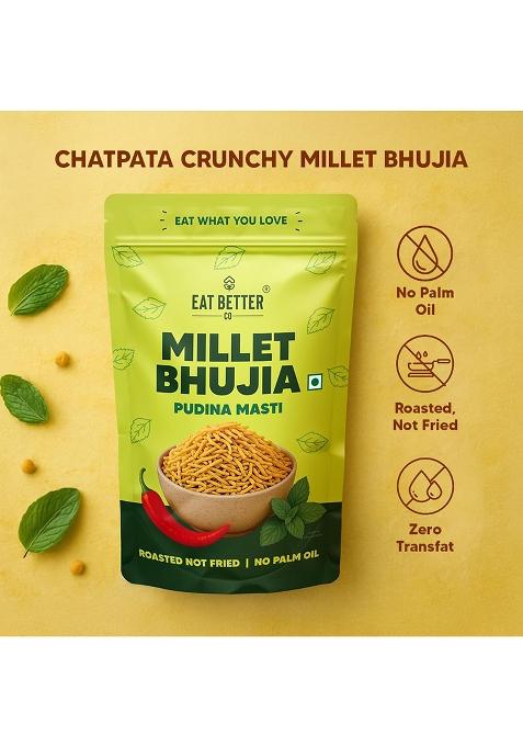 Eat Better Eat Better Co Â€“ Pudina Namkeen Â€“ Pudina Masti Â€“ Chatpata, Healthy Namkeen Snacks Â€“ Roasted, Not Fried