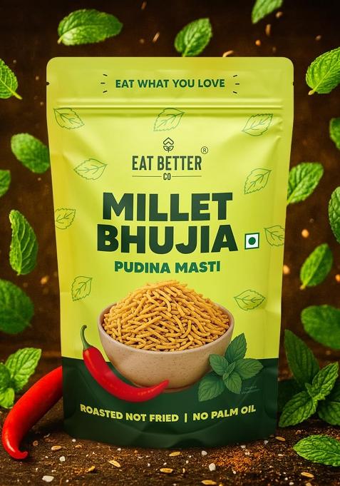 Eat Better Eat Better Co Â€“ Pudina Namkeen Â€“ Pudina Masti Â€“ Chatpata, Healthy Namkeen Snacks Â€“ Roasted, Not Fried