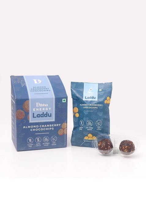 Dibha - Honest Snacking Dibha Cranberry Almond Chocochips Laddoo 130G (Set Of 10)_Bd0001