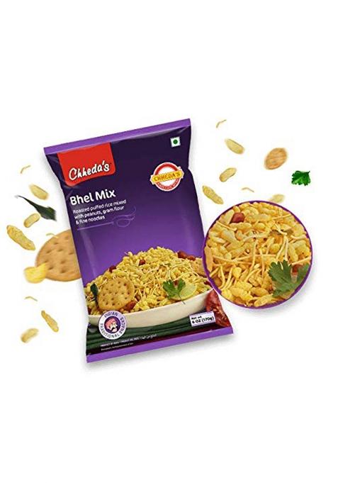Chheda'S Chheda'S Bhel Mix Roased Puffed Rice, Peanuts, Besan Sev Sev Kurmura (300G Pack Of 1)