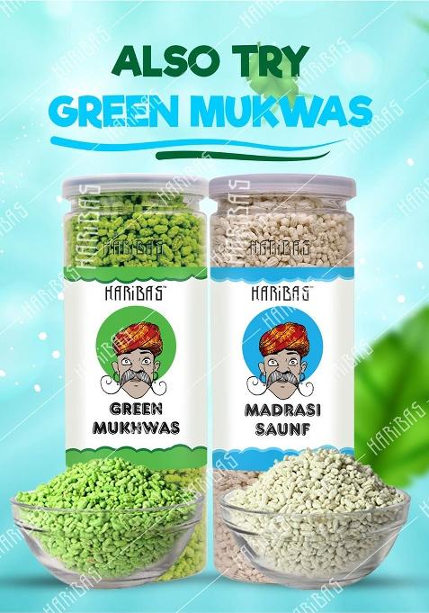Haribas Madrasi Mukhwas (White Madrasi Saunf) In Tin Can