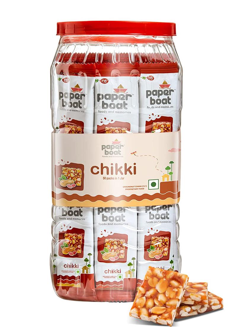 Paper Boat Paper Boat Chikki Jar, Peanut Bar, No Added Preservatives And Colours