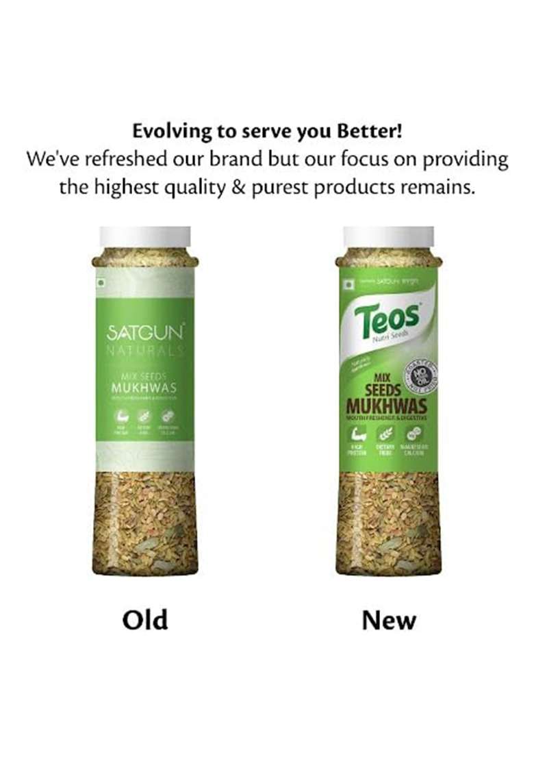 Satgun Teos Mix Seed Mukhwas Mouth Freshener And Digestive Pack Of 3345 Gms - Indya