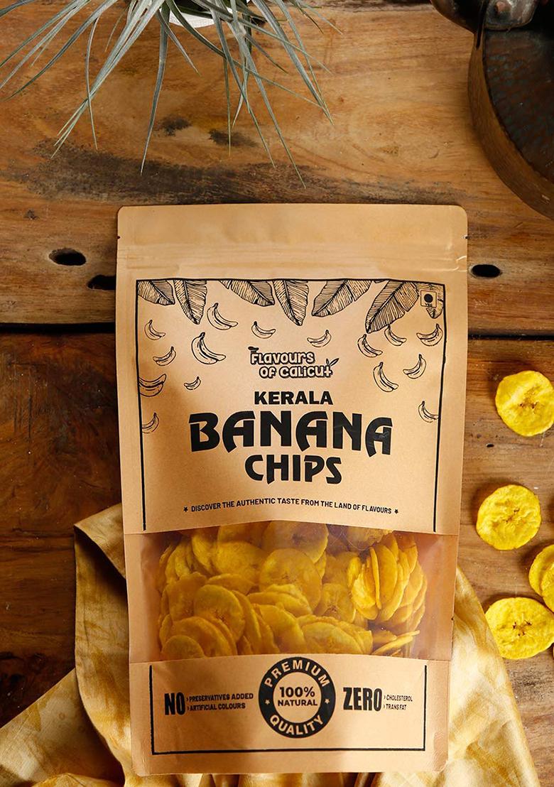 Flavours Of Calicut Kerala Banana Salted Chips, 1 Kg (Pack Of 2 X 500G)
