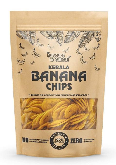 Flavours Of Calicut Kerala Banana Salted Chips, 1 Kg (Pack Of 2 X 500G)