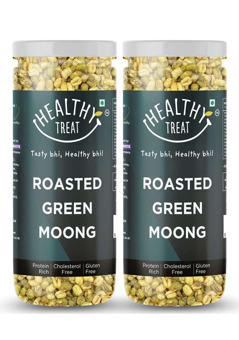 Healthy Treat Roasted Solid Moong 300 Gm (Pack Of 2150 Gm Each) - Indya