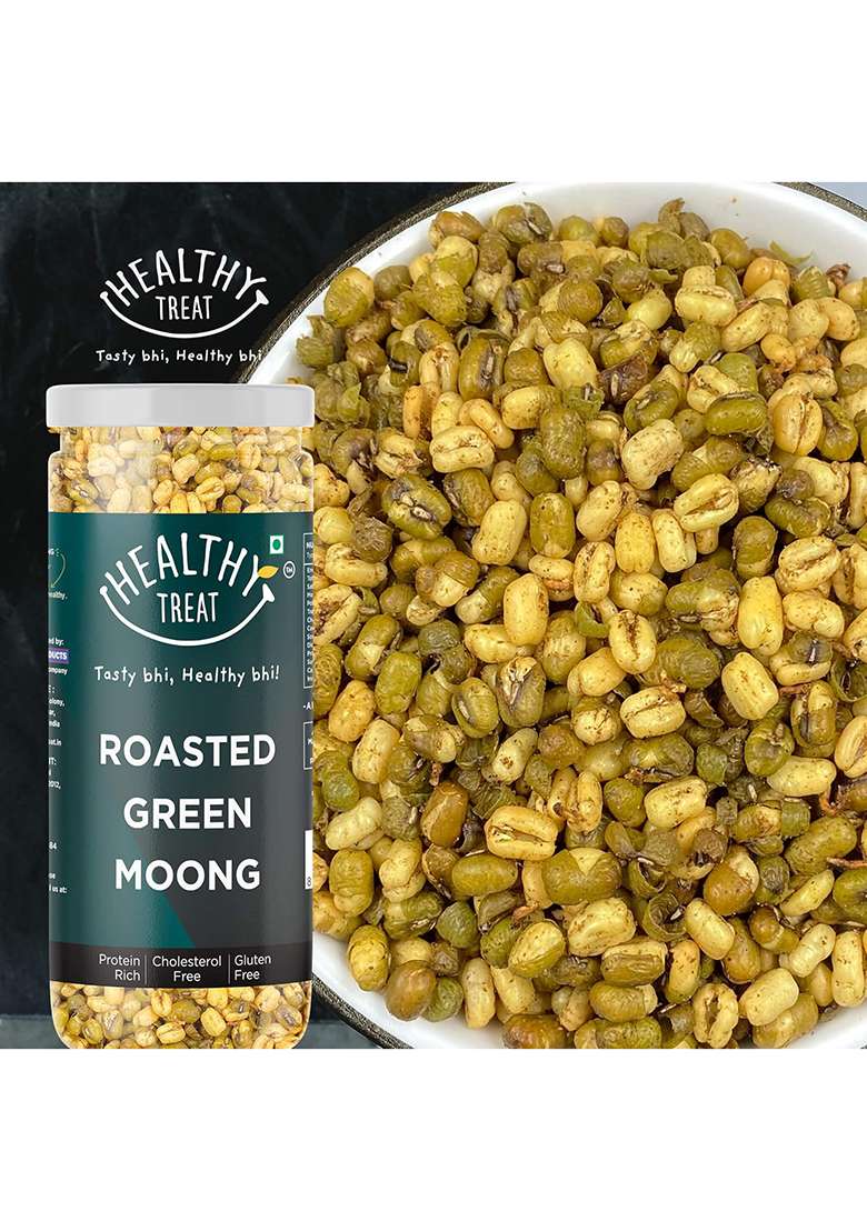 Healthy Treat Roasted Solid Moong 300 Gm (Pack Of 2150 Gm Each) - Indya