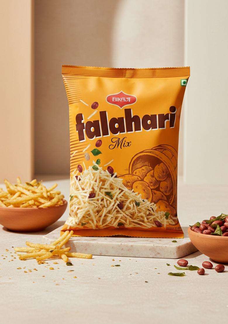 Bikaji Aslee Bikaneri Falahari Mix Indian Namkeen Potato Sticks Snack 200Gm (Pack Of 2) - Indya