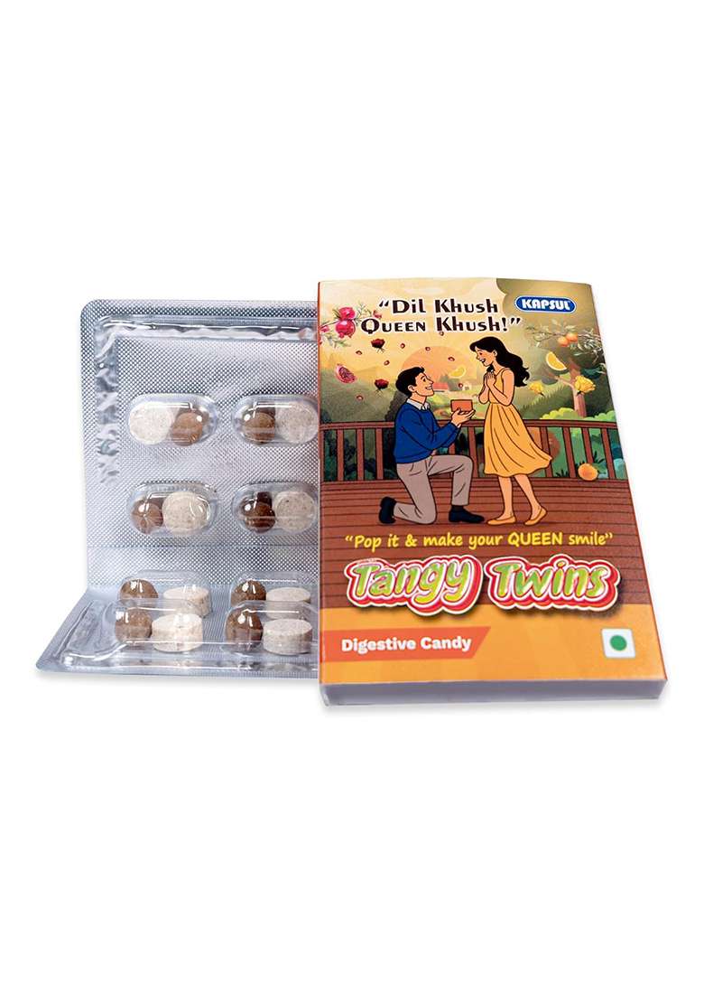 Kapsul Tangy Twins Digestive Candy By Foods - Indya