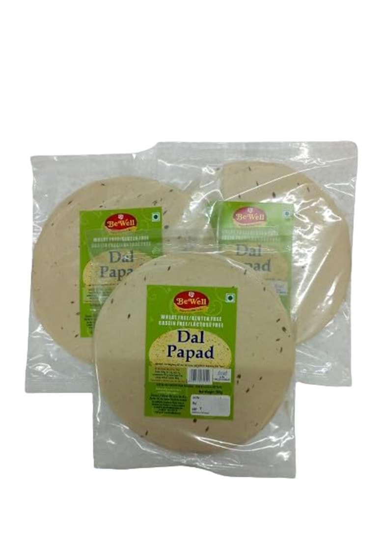 Bewell Gluten Free Dal Papad I 200Gx3 - Indya