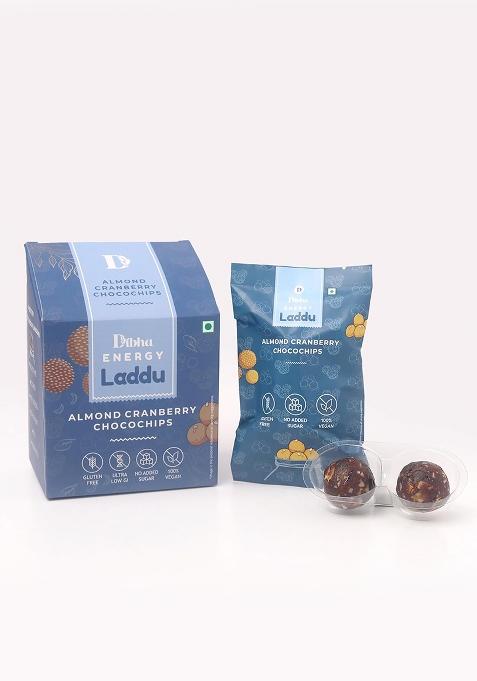 Dibha - Honest Snacking Dibha Cranberry Almond Chocochips Laddoo 130G (Set Of 10)_Bd0001