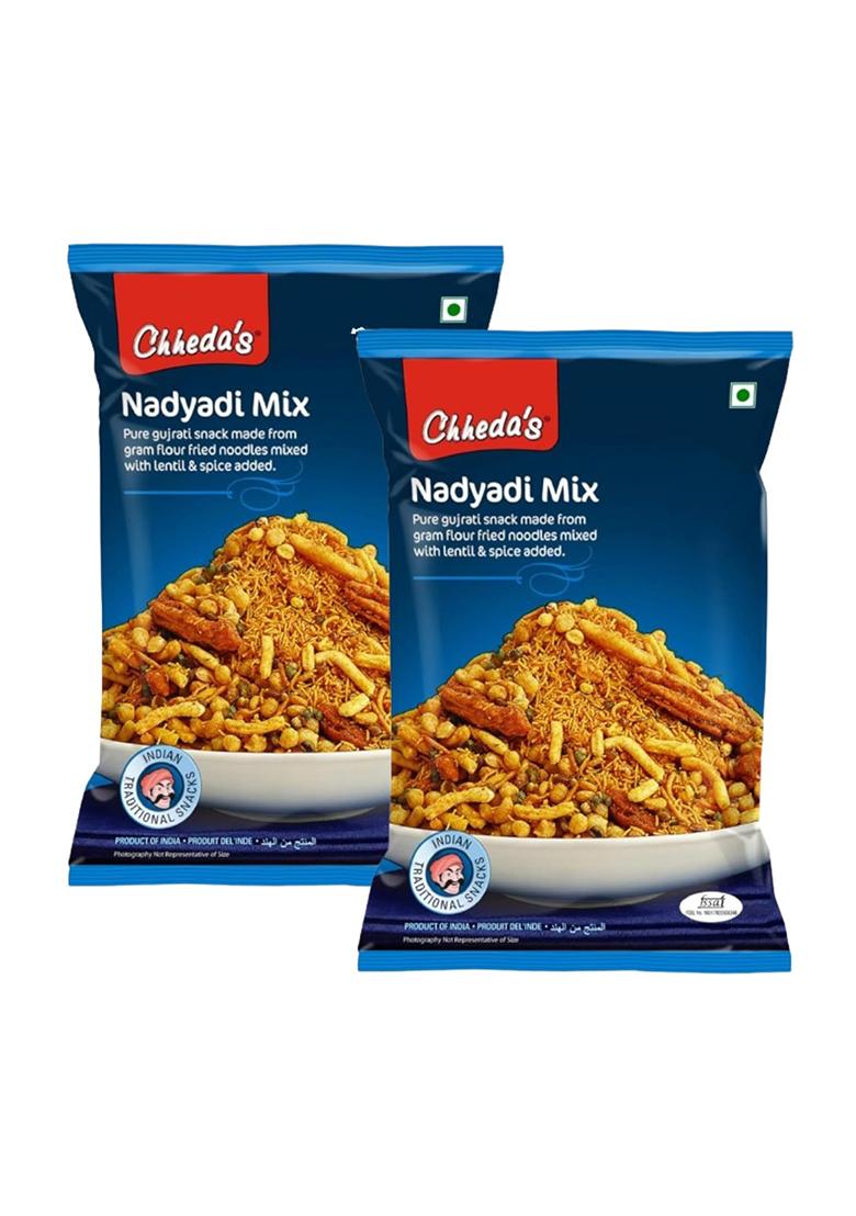 Chheda'S Chheda'S Nadiyadi Mix Gujrati Snack Besan Sev Mixed With Lentils (300G Pack Of 2)