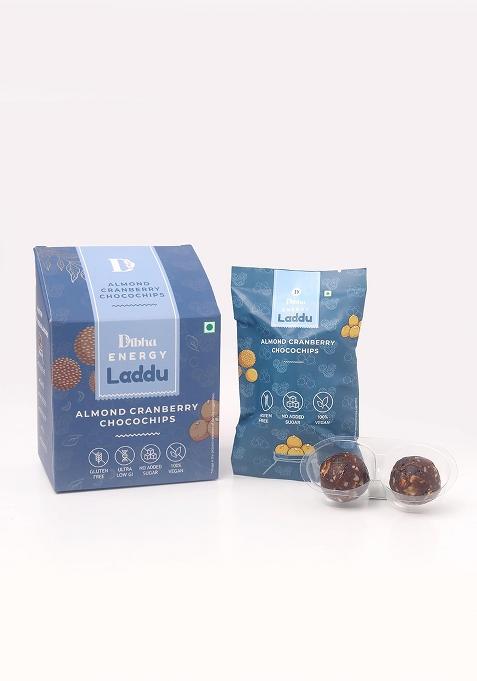Dibha - Honest Snacking Dibha Cranberry Almond Chocochips Laddoo 130G (Set Of 10)_Bd0001