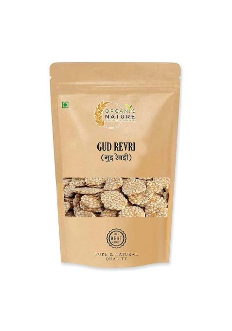 Organic Nature Homemade Gud ki Rewari | Gud Revdi 350 gms | Rewdi | Til Sweets | Jaggery Revadi | Rewadi | Candy Indian Mithai