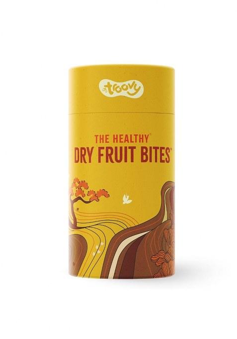 Troovy Dry Fruit Bites | Natural Healthy Snacks | Made with Dates, Cashews, Almonds, Pistachios, Honey & Ghee | No Preservatives, No Refined Sugar | Pack of 10