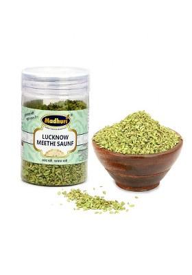 Madhuri Lucknow Meethi Saunf Mouth Freshener | Sweet Flavored | Traditional Indian Digestive Mukhwas LUCKNOW SAUNF 160GM PACK OF 3