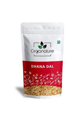 Organature Roasted Dhana Dal | Mukhvas, Mouth Freshener, After Meal Snack | Roasted & Split Coriander Seed | (350 Grams)