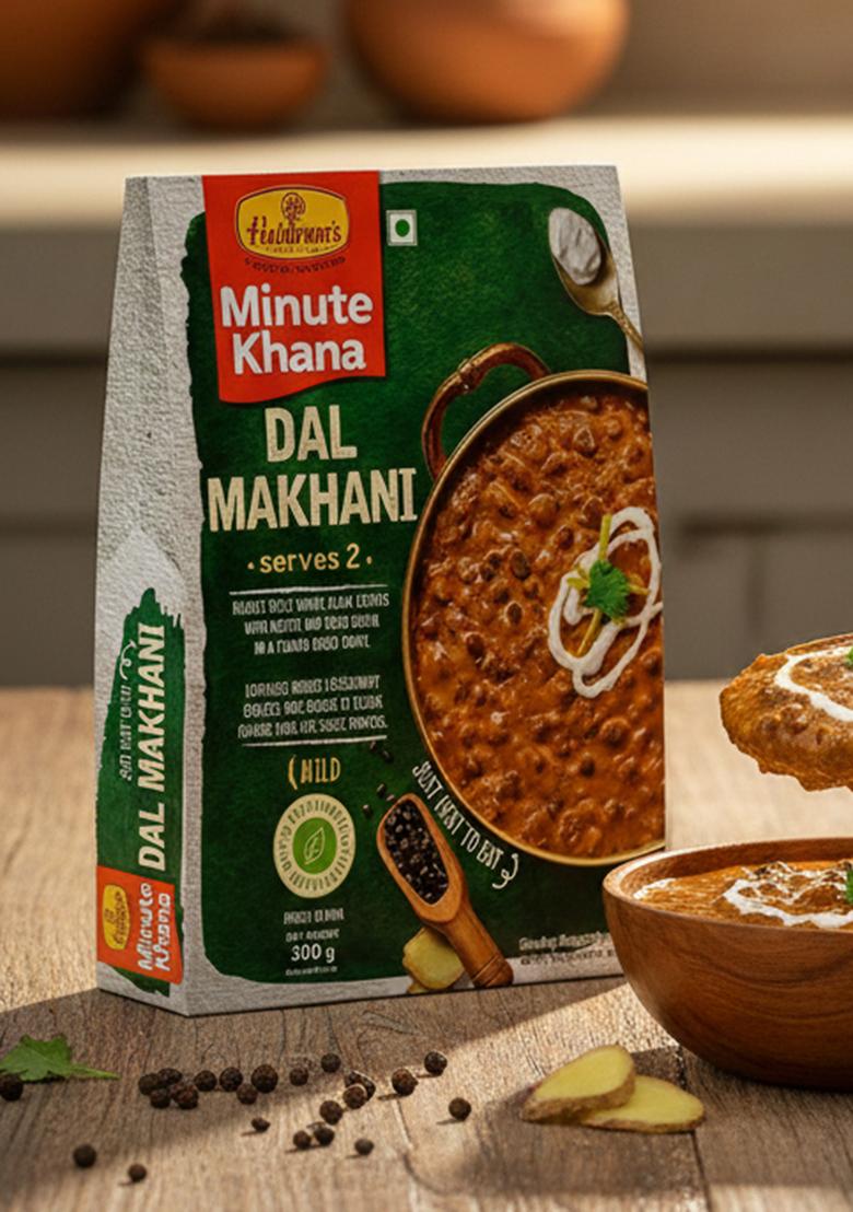 Haldiram'S Ready-to-Eat Dal Makhani (300 g x 4, Pack of 4) | Authentic Indian Cuisine | Premium Microwaveable Meal | Convenient & Delicious | Perfect for Quick Meals & Gifting