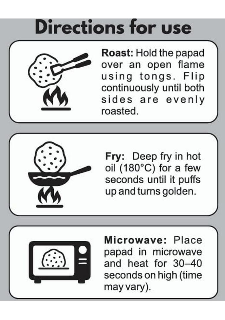 Cookme Masala Papad 400g (2 Pkt of 200g each)| Authentic Spicy Dal Papad | Crispy & Crunchy Snack | Ready to Fry or Roast | Traditional Indian Taste | Veg Snack & Appetizer