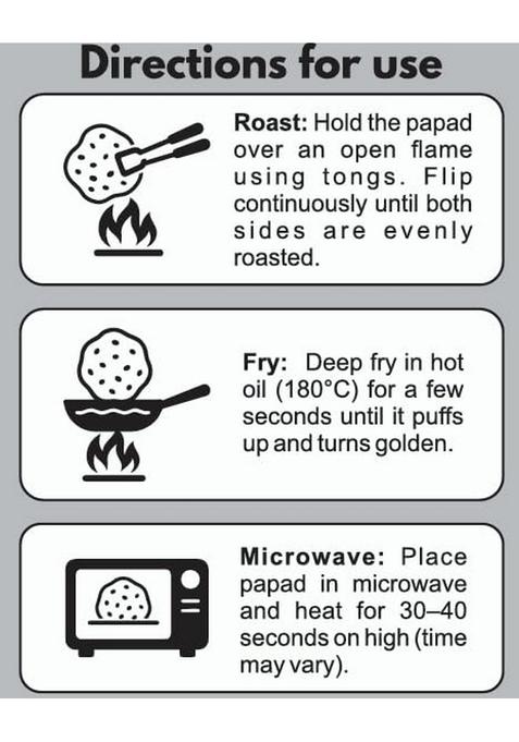 Cookme Masala Papad 400g (2 Pkt of 200g each)| Authentic Spicy Dal Papad | Crispy & Crunchy Snack | Ready to Fry or Roast | Traditional Indian Taste | Veg Snack & Appetizer