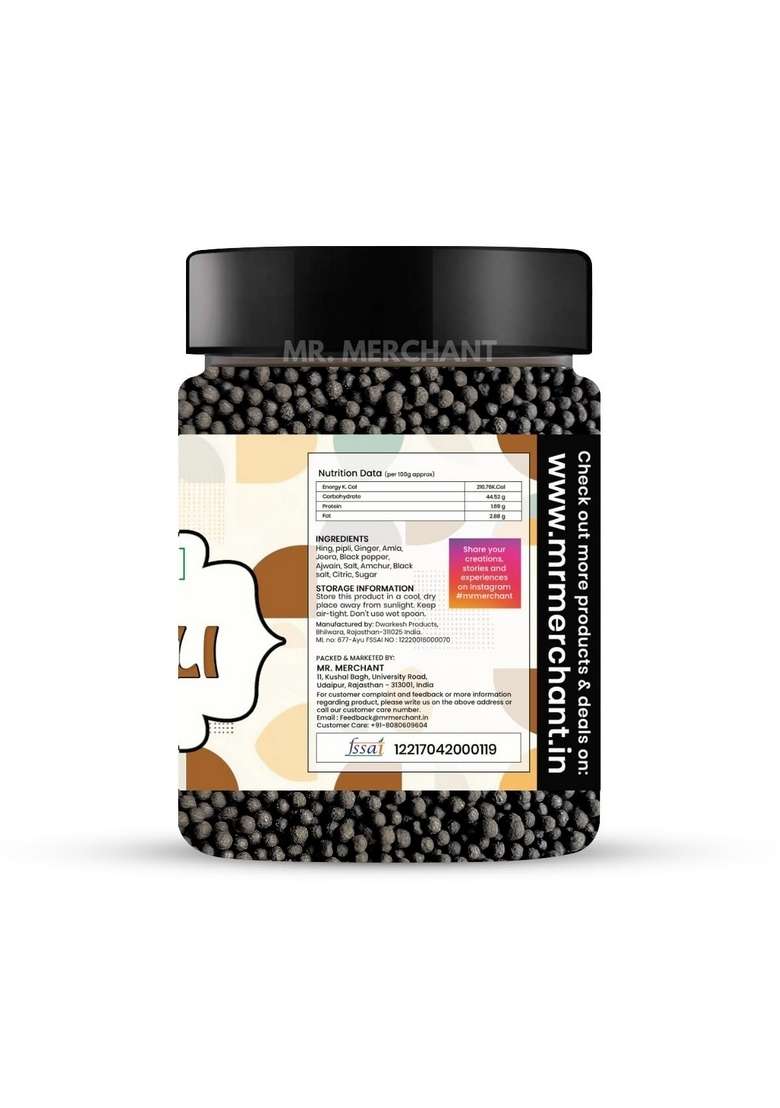 Mr. Merchant Hing Goli for Digestion 300g - Chatpati Hing Goli Pachak, After Meal Digestives Mukhwas Mouth Fresheners - Indya