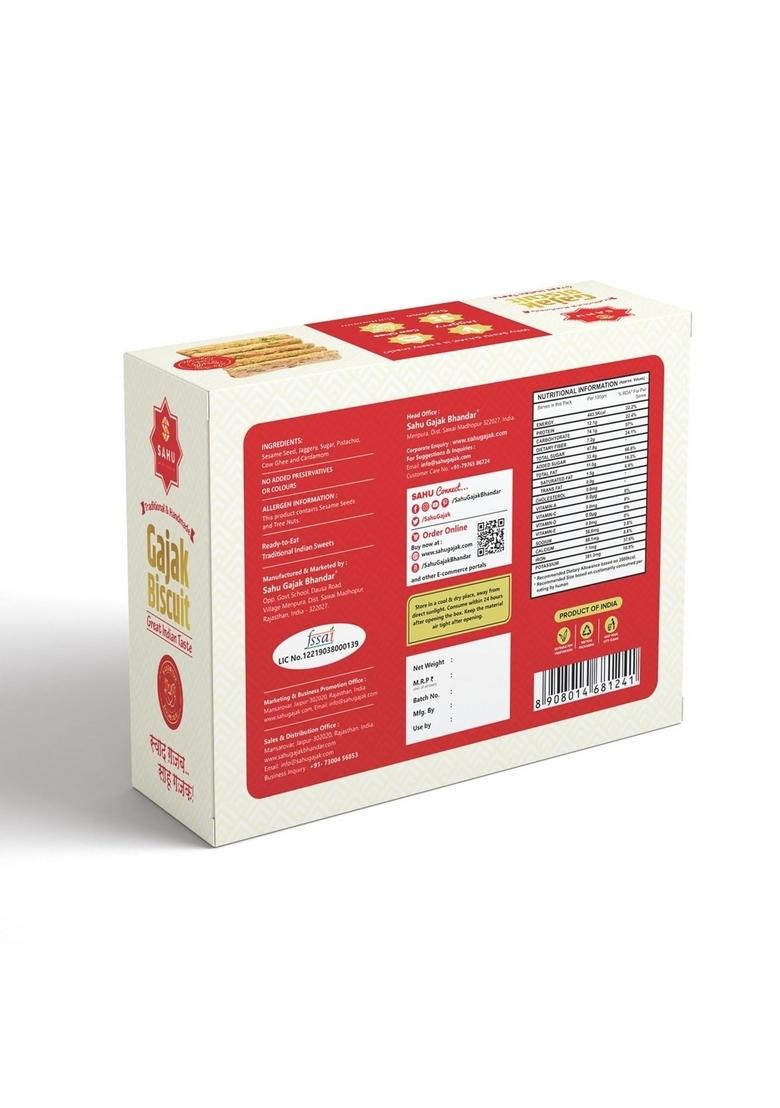 Sahu Gajak Bhandar Khasta Gud Gajak 500g | Til Gud | Till Patti | Gachak | Gur Tilkut | Jaggery Sweets | No Preservatives | Made With Cow Ghee | Traditional Snack