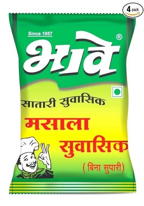 Bhave Masala Suvasik Badishep Mukhwas | Perfect After-Meal Refresher 350Gm (3 X 100Gm,1 50Gm) Blend Of Powdered Badisaunf (Fennel Seeds) & Natural Ingredients Cloves (Lavang), Liquorice (Jeshthmad) No Artificial Colors Or Preservatives Satara Special