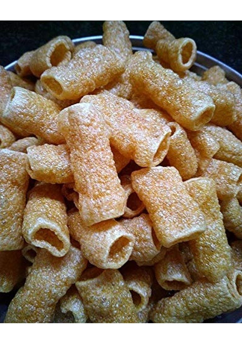 Pramix Nagli Fryums Ready To Fry Papad | Microwave Indian Snacks Crunchy & Tasty Ragi Fryums, 250G