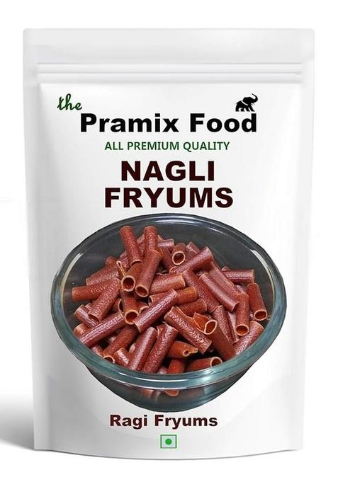 Pramix Nagli Fryums Ready To Fry Papad | Microwave Indian Snacks Crunchy & Tasty Ragi Fryums, 250G