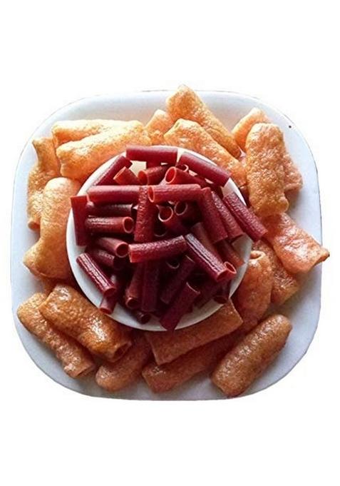 Pramix Nagli Fryums Ready To Fry Papad | Microwave Indian Snacks Crunchy & Tasty Ragi Fryums, 250G