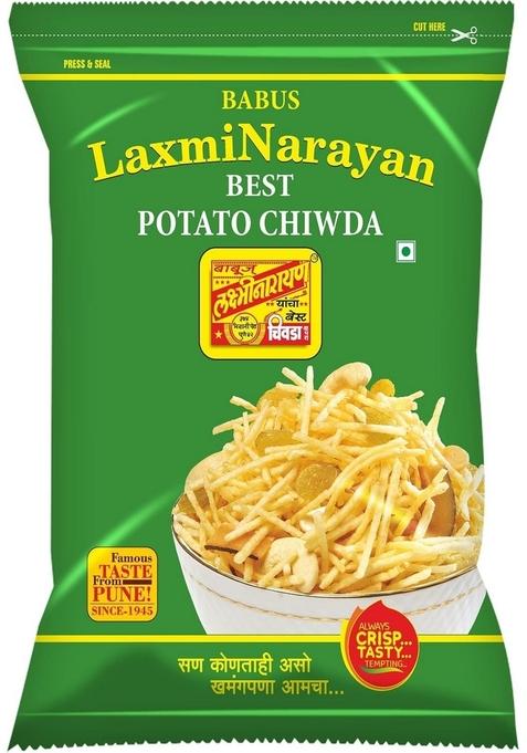 Babus Laxminarayan Fresh & Delicious Potato Chiwda (1 Count)_500Gm