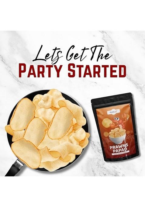 Masala Cafe Prawns Papad | Fish Sea Food Taste Of India 100% Natural Homemade Indian Snack (250G)