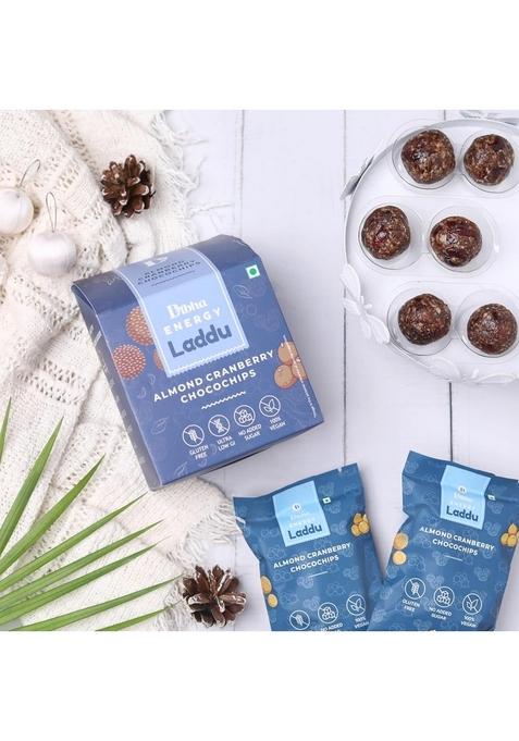 Dibha - Honest Snacking Cranberry Almond Chocochips Laddoo 130G (Set Of 10)_Bd0001