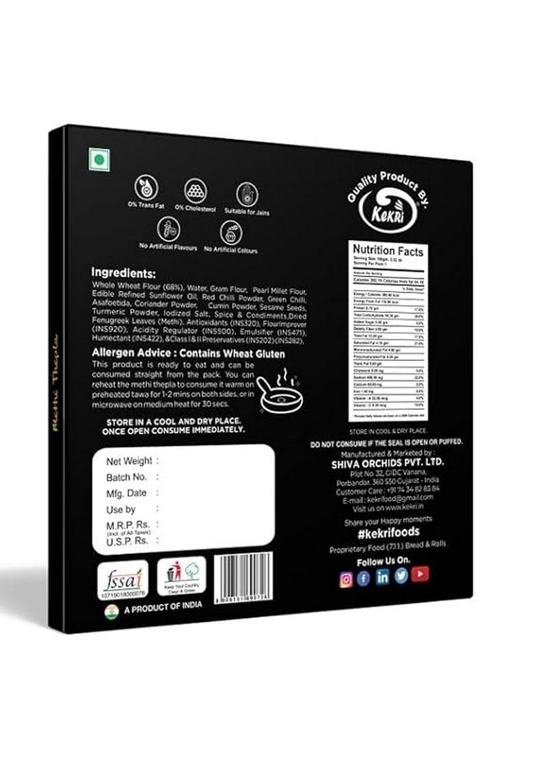 Kekri Methi Thepla 10 Pcs 240G With Free Pickle