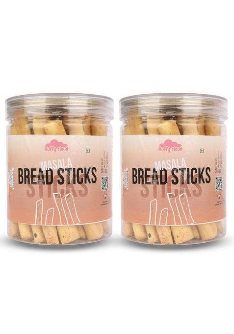 Heeralal'S Heeralalâ€™S Masala Bread Sticks 240Gm (120Gm X 2) Resealable Jar Authentic Rajasthani Fluffy Cloud Snack | Crunchy, Freshly Baked & Eggless Ideal With Tea, Coffee, Soups Party Platters