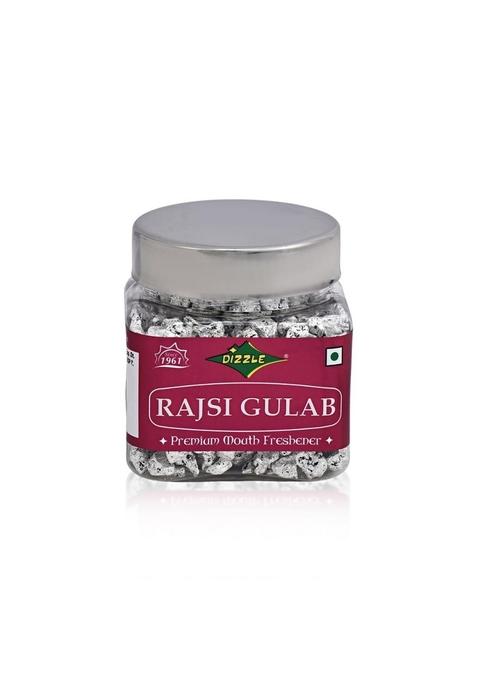 Bullion Mouth Freshener Dizzle Rajsi Gulab Â€“ Royal Silver-Coated Saffron & Cardamom (90G) Premium Post-Meal Refreshment