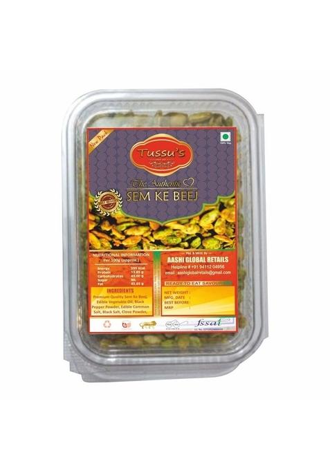 Tussu'S- Deep Joy Sem Ke Beej Namkeen Â€“ Crunchy & Healthy Snack | Prepared In Farrukhabad No Added Preservatives Or Colour 250G Good For Heart Health Loved By All Age Groups