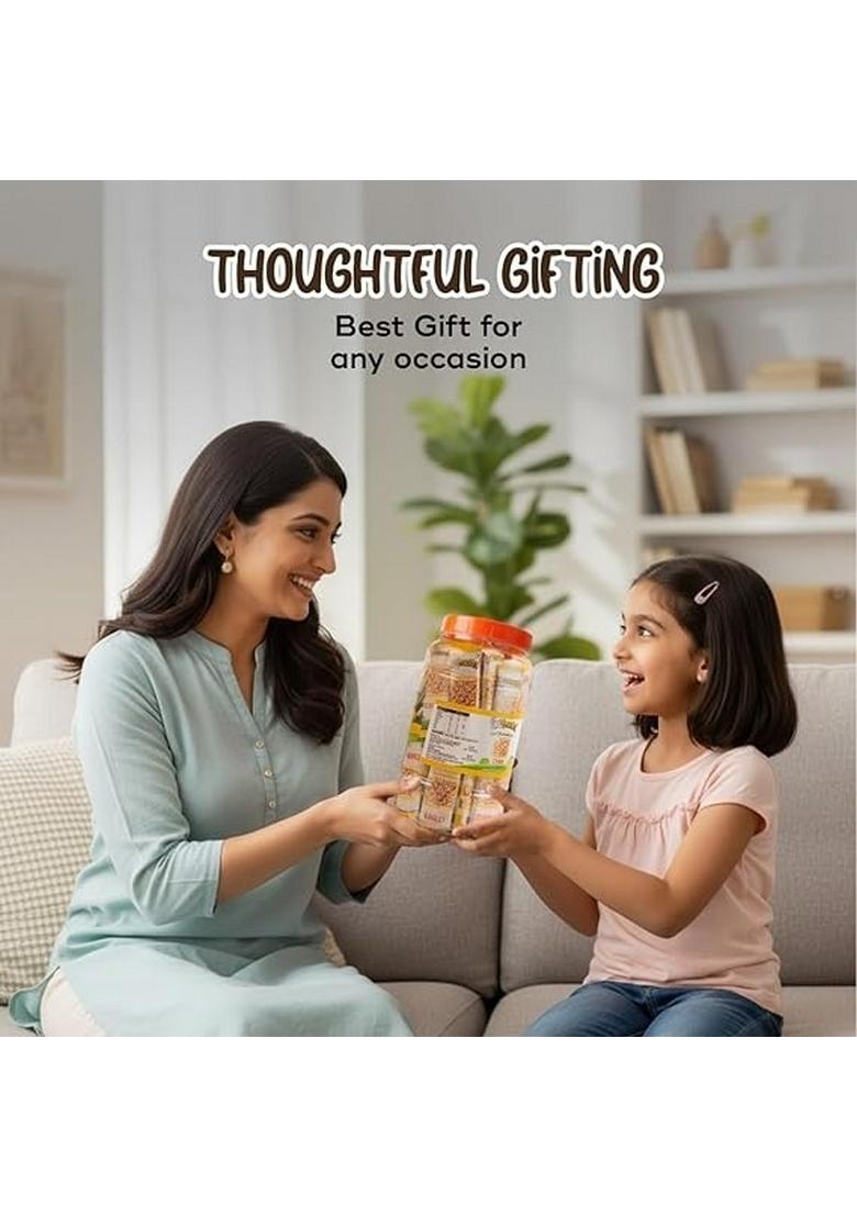 Getkrrackin! Peanut Chikki Jar | Pack Of 60 Pcs (15 Gram Each) Crushed Gajak With Jaggery Crunchy Gazak Gud Patti Kadalai Mittai Indian Sweets & Snacks No Added Colors Or Preservatives