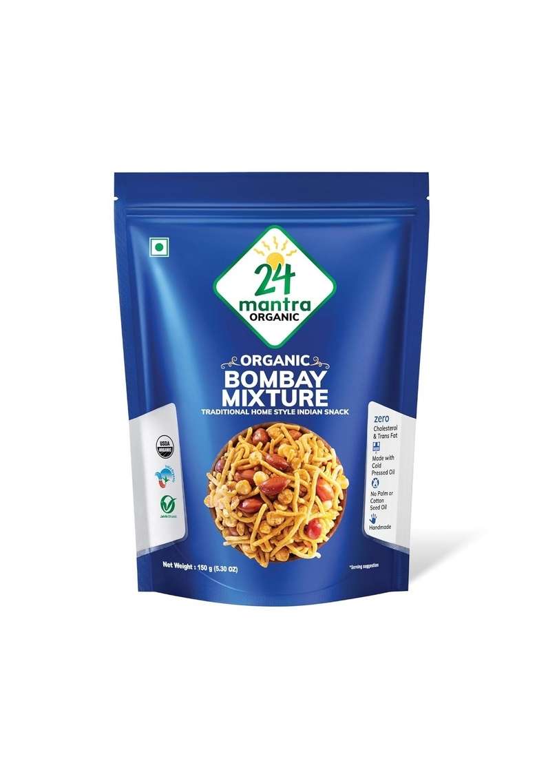 24 Mantra Organic Bombay Mixture 150G - Indya