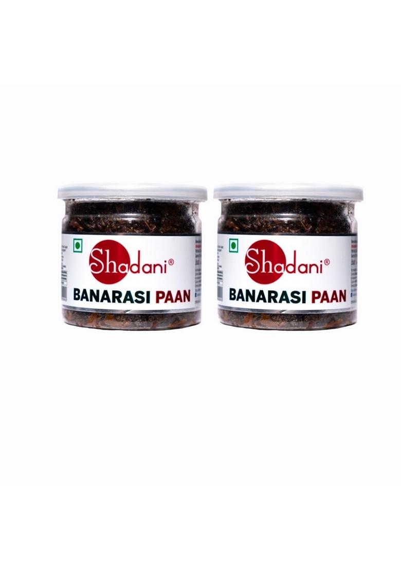 Shadani Banarasi Paan (80G Can) Pack Of 2 Can | Banaras Special After Meal Mukhwas Sweet Meetha Banarsi