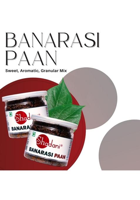 Shadani Banarasi Paan (80G Can) Pack Of 2 Can | Banaras Special After Meal Mukhwas Sweet Meetha Banarsi