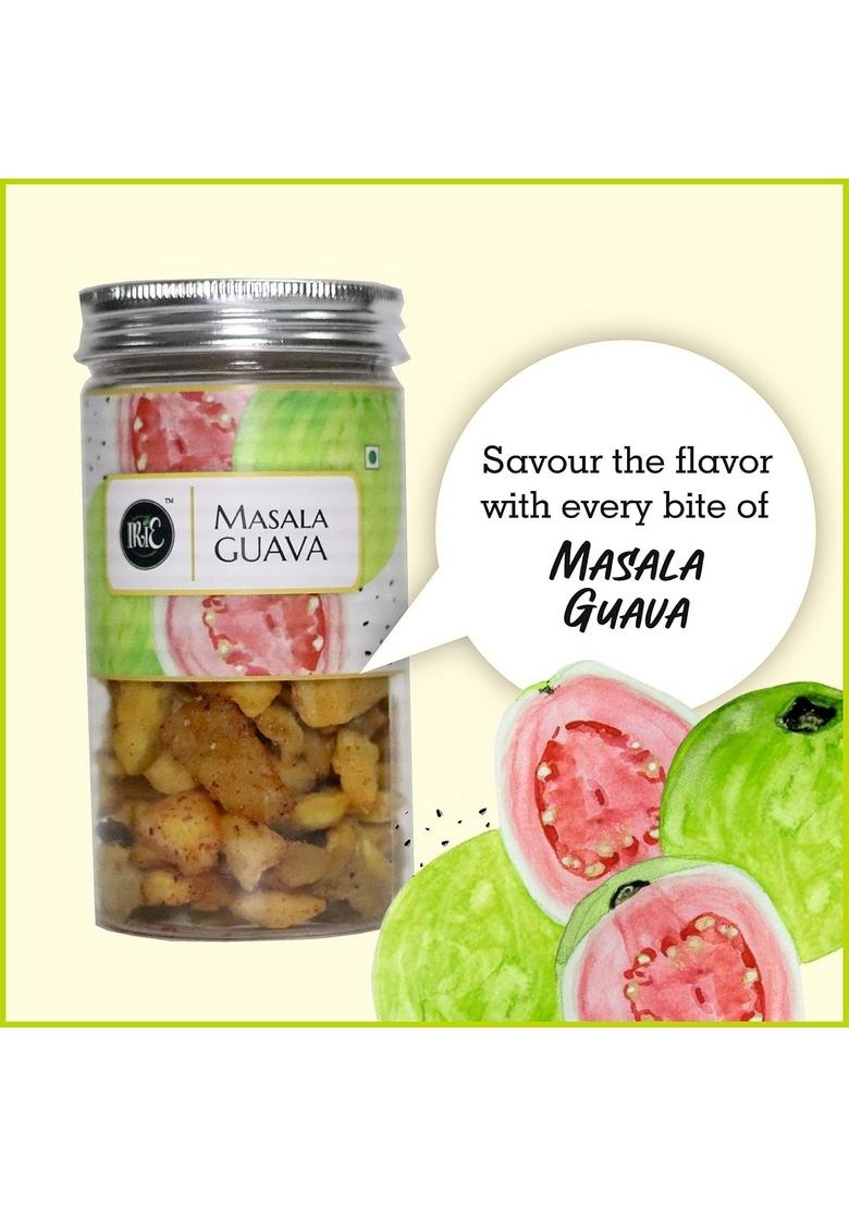 Irie Masala Guava | Spicy & Tangy Dried Snack Rich In Fiber Vitamin C No Added Sugar Preservatives