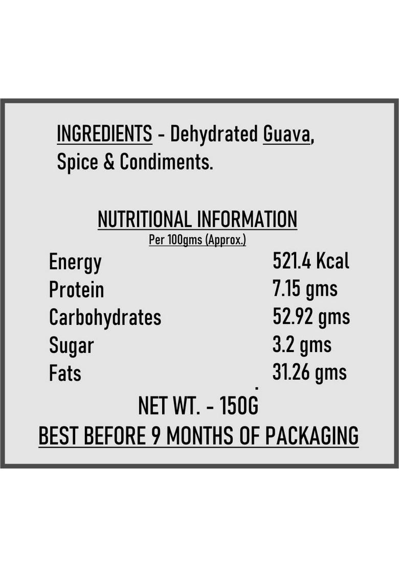 Irie Masala Guava | Spicy & Tangy Dried Snack Rich In Fiber Vitamin C No Added Sugar Preservatives