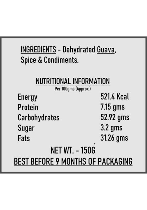 Irie Masala Guava | Spicy & Tangy Dried Snack Rich In Fiber Vitamin C No Added Sugar Preservatives